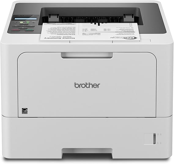 Brother HL-L5210DN Business Monochrome Laser Printer with Duplex Printing, Versatile Paper Handling, Mobile Printing, and Gigabit Ethernet Networking, Works with Alexa