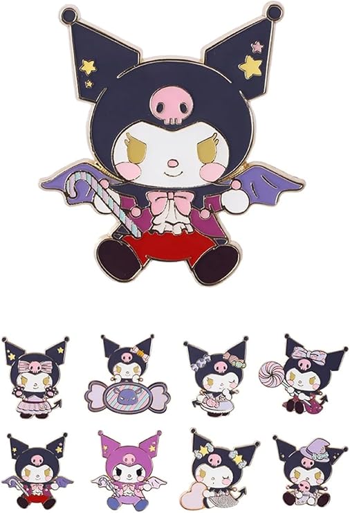 MINISO Sanrio Lisanslı Kuromi Şeker Serisi Rozet Figürlü Kutu - Blind Box, 2015799010107