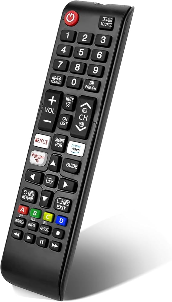 Universal Remote for Samsung TV Remote Control with Netflix, Prime Video Rakute TV Button, Samsung Remote Controls for Smart TV LED LCD UHD Hdtv QLED 3D 4K 8K TVs All (Samsung TV Remote)