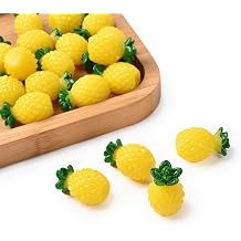 20PCS Miniature Pineapple Tiny Pineapple Figurines Fake Pineapple or Home House Grocery Photography Party Decoration