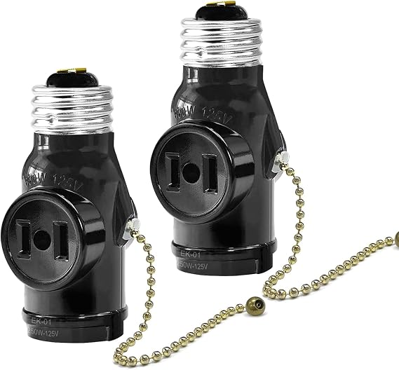 HITRENDS - 2PACK Light Socket to Plug