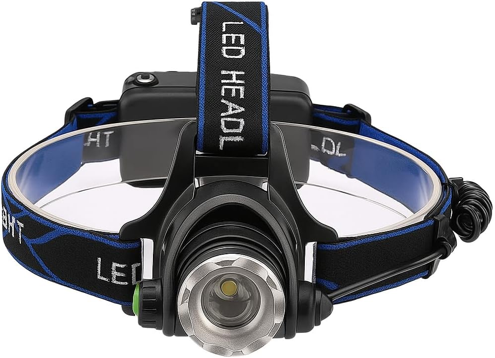 CATA Poyraz Rechargeable Led Headlamp 3 Modes White Light Outdoor Head Lamp with Adjustable Zoom IP44 300 Lumens 9123 For Camping, Fishing, Repair, Running, Walking
