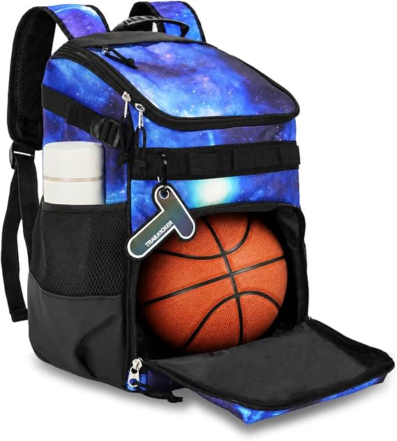 TRAILKICKER Basketball Backpack Women Fit Soccer Volleyball Baseball Football Sports Backpack Training Equipment Bag for Team