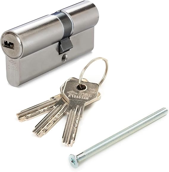 CISA 0E30012012 ASIX European cylinder, nickel-plated, 40/30 mm