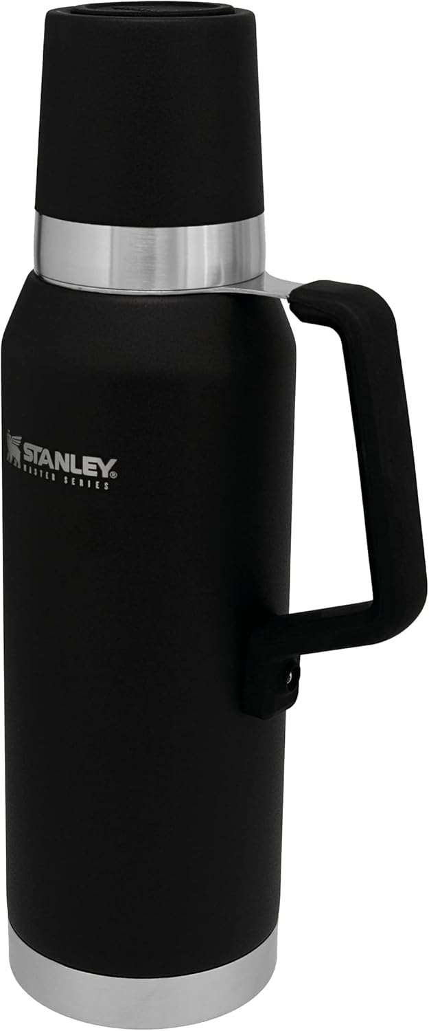STANLEY Unbreakable Thermal Bottle 0.75L Foundry Black - BPA-Free Stainless Steel Thermal Flask - Keeps Cold or Hot for 27 Hours - Leakproof Lid Doubles as Cup - Dishwasher Safe