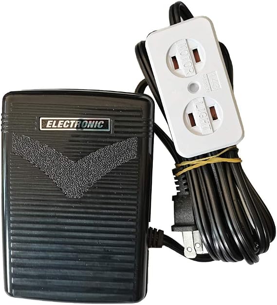 Sewing Machine Foot Control Pedal with Cord (110/120V), Light + Motor Block #FC-143