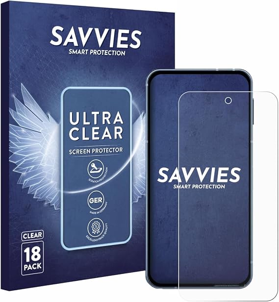 savvies 18 Pack Screen Protector Compatible with Sharp Aquos Sense 10 Protection Film Clear