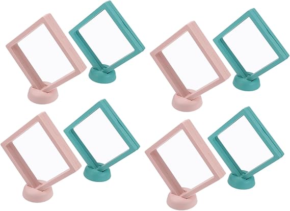 TINEASUR 8sets Floating Jewelry Storage Rack Ring Organizer Display Frame Holder