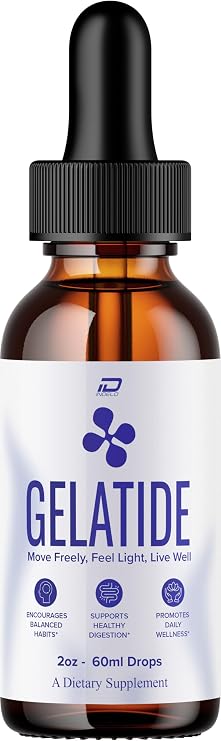 Gelatide Drops Advanced Liquid Formula for Daily Health & Wellness Support (1 Bottle 1 Month Supply)