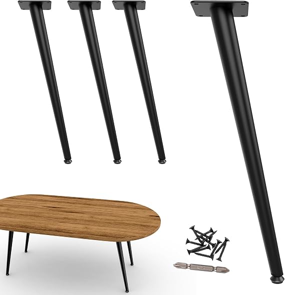 Coffee Table Legs 40cm, Short bench legs for furniture Set of 4