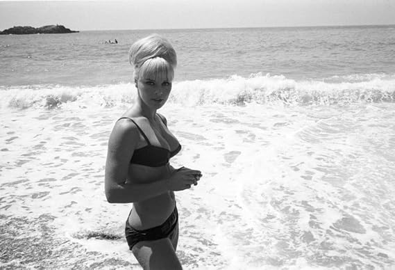Posterazzi DAP18024 Elke Sommer-Black Bikini in Ocean Photo Print, 10 x 8, Multi