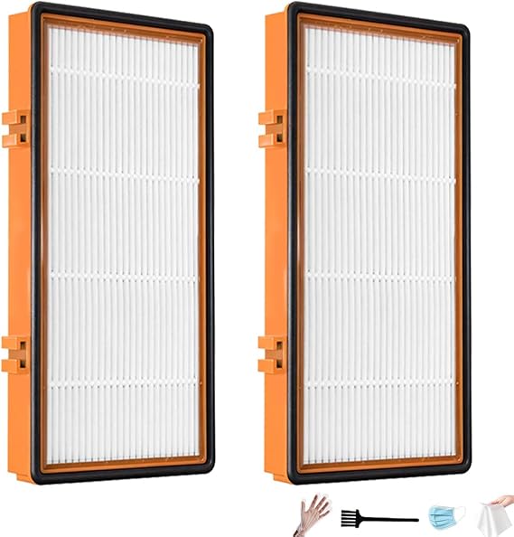 NKA AER.1 HAPF30AS for Holmes Air Purifier 3-in-1 Smoke Grabber HEPA Activated Carbon Filter Replacement Compatible with Smoke Grabber AER.1 HAPF30AS-U4R Air Purifier - 10" x 4.6" x 1.38", 2 Pack