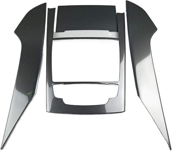 Console Gear Shift Frame Decorative Trim Carbon Fiber Black Sticker, for Audi, for A6 C7 2012-2018 Interior Accessories Car Shift Plate
