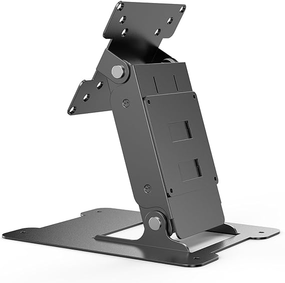 Touch Monitor VESA 75 100 50 and Mini PC VESA 75 Back-to-Back Dual Mount All Metal Stable Leaning Low Profile