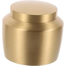 1pc Mini Copper Fragrance Ingredient Jar Elegant Airtight Storage Container for Tea Design for Home Decor and Organization Style