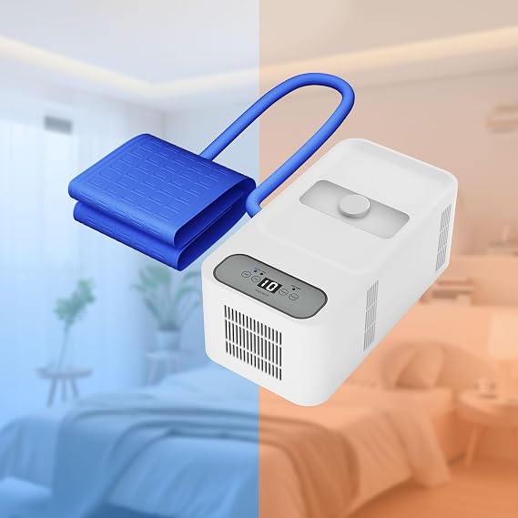 Bed Cooling System Mattress Cooling & Heating Bed Pad, Water Bed Cooler Ideal for Hot Sleepers Night Sweats Single Size 63 * 27.6in