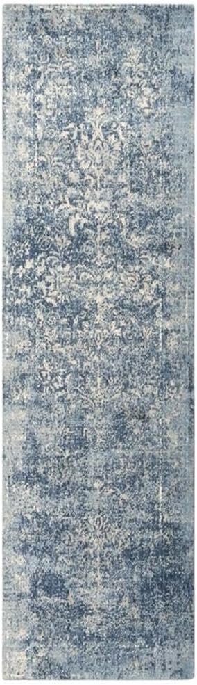 Rizzy Home Alora Decor Essential 2'6" x 8' Classic/Modeled Blue/Ivory Hybrid Area Rug