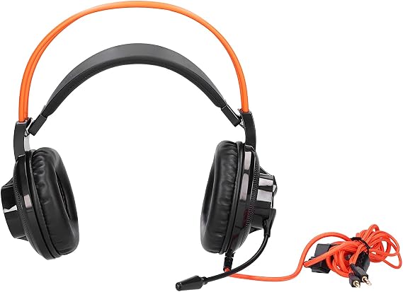 Wired Gaming Headphones Headset with Microphone, Gaming Headset Lightweight Game Headphones with Microphone Volume Control