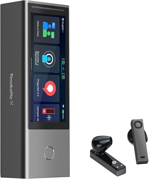 Timekettle X1 AI Translator Center, Independent Asset, 40 Language Two-Way Simultaneous Interpreter Headphones, All-in-One Interpreter Device for Multilingual Meetings, Ideal for Business Conference