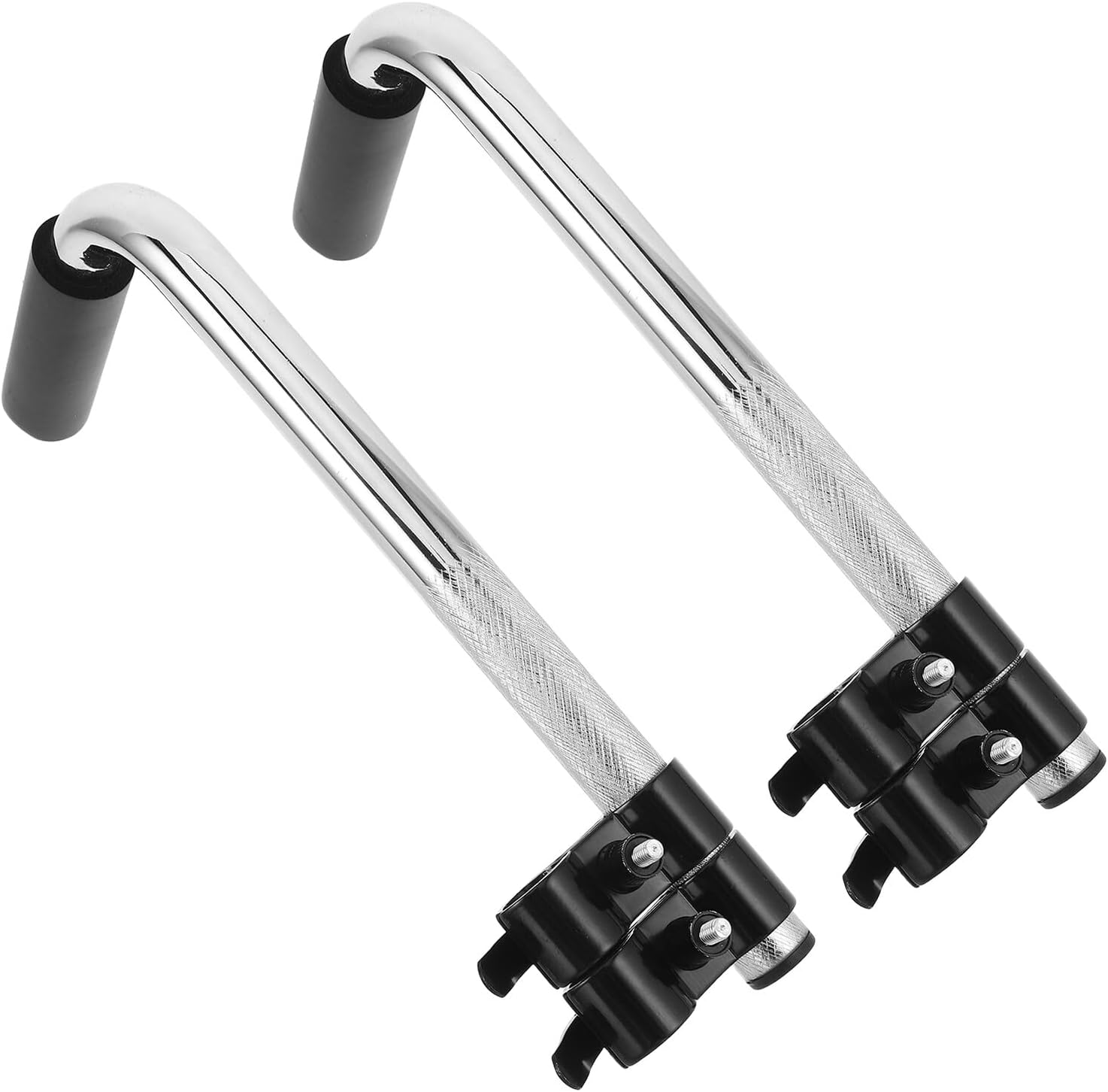 KOMBIUDA 2pcs Stainless Steel Wheelchair Handle Extender with Comfortable Grip Push Handle Replacement for Seniors and Disabled Adults Non-Slip Extension for Enhanced Stability and Easy