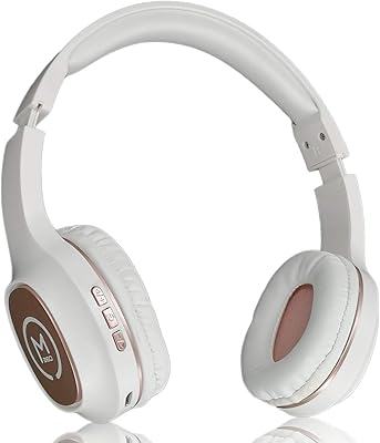 Morpheus 360 Tremors Bluetooth Headphones | Built-in Microphone | Wireless Headset | Gaming Headphones | on Ear Earphones | WirelessWired | Rose Gold | HP4500R