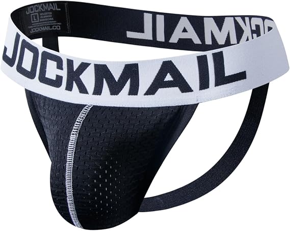 JOCKMAIL Mens Jockstrap Mesh Underwear Jock Straps Male Athletic Supporters Male Underwear