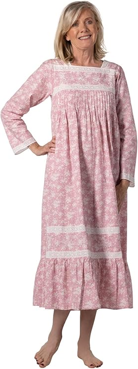 The 1 for U Victorian Nightgown - Night Dress for Women Sleepwear, Kate 100% Cotton Gown