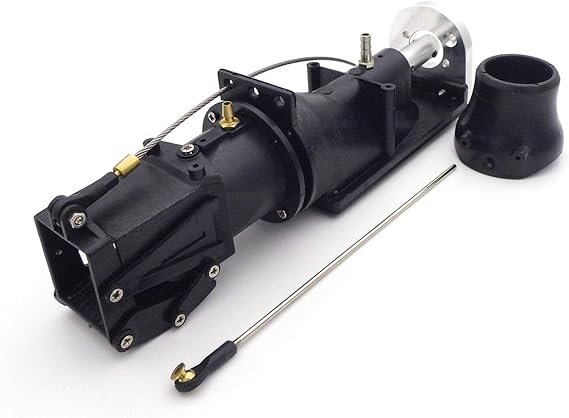1PC Water Thruster Jet Pump 26mm 3 Blades Propeller Forward Backward Ejector 40cm-60cm RC Jet Drive Boat Jet Boat Watercraft Propeller(3.18mm motor shaft)