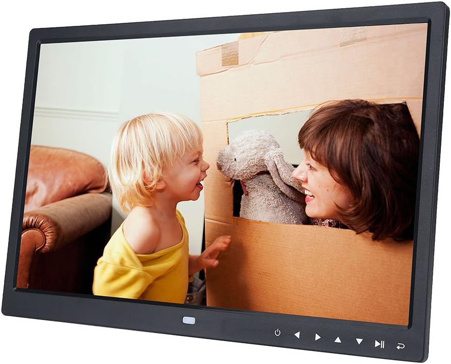 15 Digital Photo Frame, 15 USB Digital Photo Frame - Full HD Resolution Black
