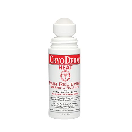 Cryoderm Heat Roll-On 3 oz.