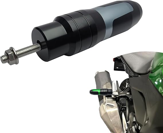 Universal Rear Frame Sliders Crash Pad Replacement for B-MW Kawasaki Yamaha Honda Suzuki CNC Aluminum Motorcycle Accessories Anti Falling Protection(Titanium)