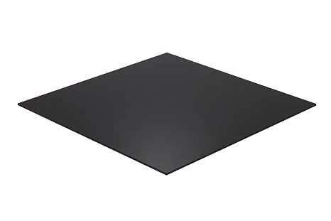 HHC Falken Design BK2025-1-4/1212 Acrylic Black Sheet, 12" x 12", 1/4" Thick