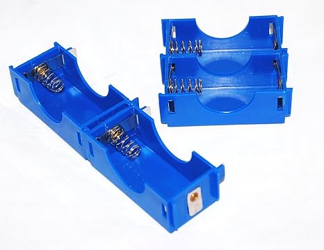 Sci-Supply D-Cell Battery Holders (Pack of 4) Configurable for Series (Up to 6V DC) or Parallel (1.5V DC) Circuits Physics & STEM Classroom Electricity Experiment Component