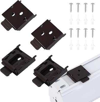 coolaroo Replacement Parts - Outside Mounted Blinds Curtain Rod Bracket Attachment, Vertical Blinds Replacement Parts, Deer Blind Brackets & mini Blind Brackets for Blinds Replacement