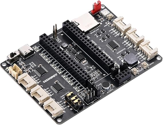 Fits Raspberry Pi Pico Expansion Board - Mini Development Board with DS1302, RGB LED, Micro SD, Audio, Mic, Grove Connectors, and Battery Charging for Pico Series