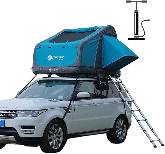 Inflatable Rooftop Tents for Camping 2-3 Person Roof Top Tent with Ladder and Shoes Bag,Universal for Jeep Car SUV Truck