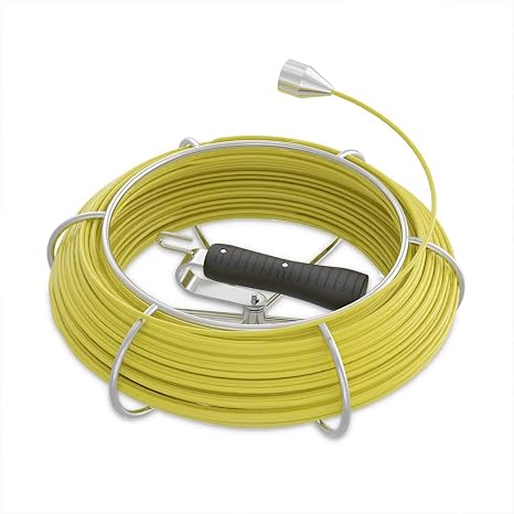 Cable Coil Reel for Sewer Camera, 165FT/50M, Pipe Inspection Camera Accessories, Waterproof Drain Camera Cable, ONLY for Model: 9723D, 9723WF