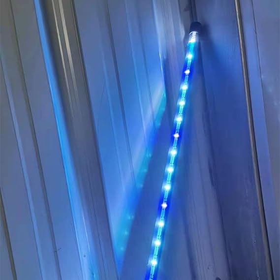 BigTron LED Aquarium Lighting, Waterproof RGB Fish Tank Light Multicolor Underwater Crystal Glass Lights (Blue White 28cm)