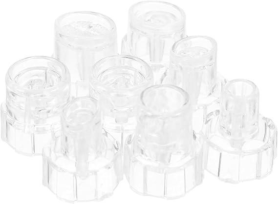 Healvian Replacement Tips Plastic Material, 8pcs for Simple to Install and Convenient to Store Water Oxygen Facial Machine Suitable for Facial Suction Machine Accessories and Beauty