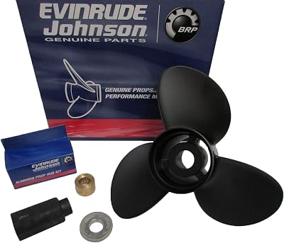 EvinrudeJohnson OMC New OEM Aluminum 3 Blade Propeller, 14.8x17P RH, 0765187