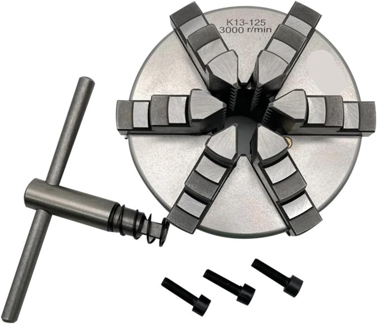 Metal Lathe Chuck 125mm Precision 6 Jaw Self-Centering Chuck K13-125 for Mini Lathe
