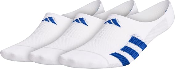 adidas Men's Superlite Stripe Super No Show Socks (3-Pair)