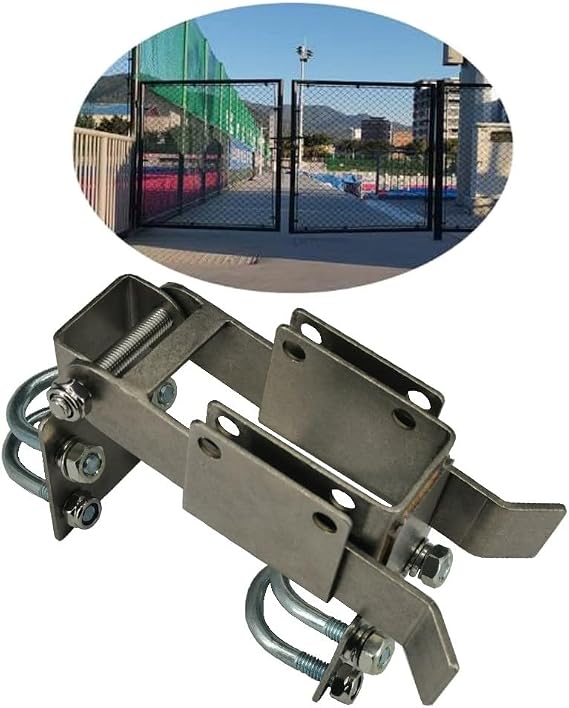 Chain Link Residential Strong Arm Double Gate Latch,Use This Double Gate Latch Where 2 Gates Swing Together.The Minimum Distance Between Doors is 2 ",Chain Latch for 1-1/4" Gate Frames Pipe Sizes.