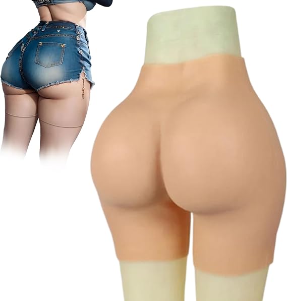 Silicone Open Crotch Buttock Panty Breathable Fake Hips Body Shaper Lifting Shorts for Women