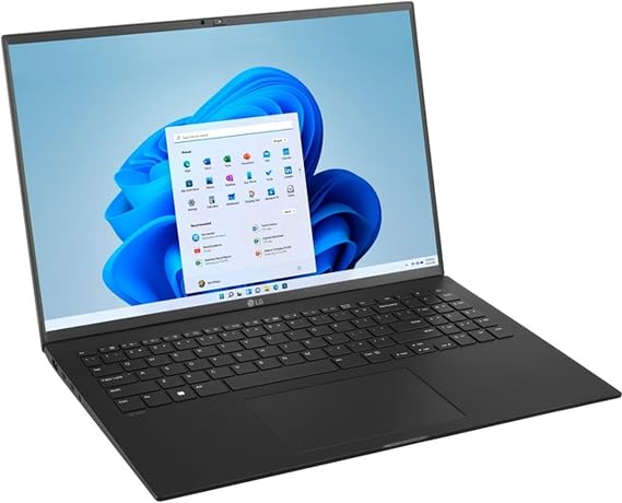 LG gram (2022) Laptop 16Z90Q 16" Display, Intel Evo 12th Gen Core i7, 16GB RAM, 256 GB SSD, Windows 11, Black