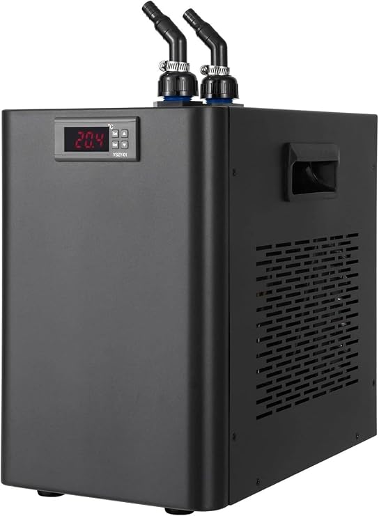 Aquarium Chiller, Fish Tank Water Cooler, Refrigeration Compressor, Cold Plunge Tub with Ice Bath, Water Chiller for Ice Bath Aquatic Plant (Forfishtank+Bathtub 160L/42Gal)