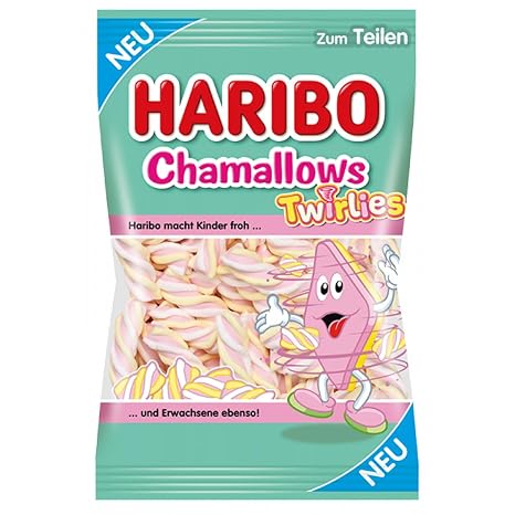 Haribo Chamallows Twirlies Foam Sugar (1 x 200g)