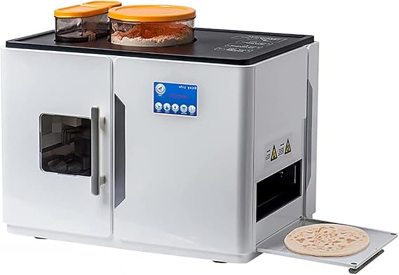 Roti Maker Fully Automatic Chapati Making Machine - One Key to Make 20 Pcs at Once for Chapati, Corncakes, Flour Tortilla, Tawa, Dosa