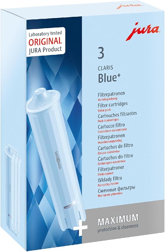 JURA Original - Claris Blue+ Filter Cartridge with Plus Hygiene