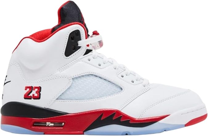 Air Jordan 5 Retro Fire Red Black Tongue
